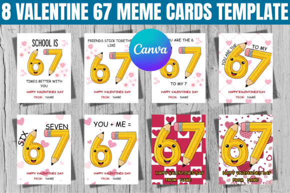 8 Valentine 67 Meme Cards Template Review