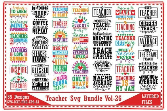 A Designer's Hands-On Review of Teacher SVG Bundle Vol. 26