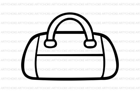 A Sports Bag Doodle Clipart That Gets Straight to the Point
