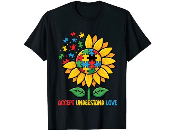 Accept Understand Love Autism T-Shirt