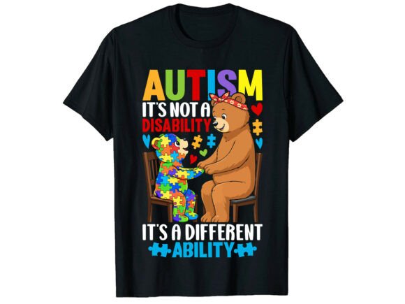 Different Ability Bear Autism T-Shirt: A Designer’s Take