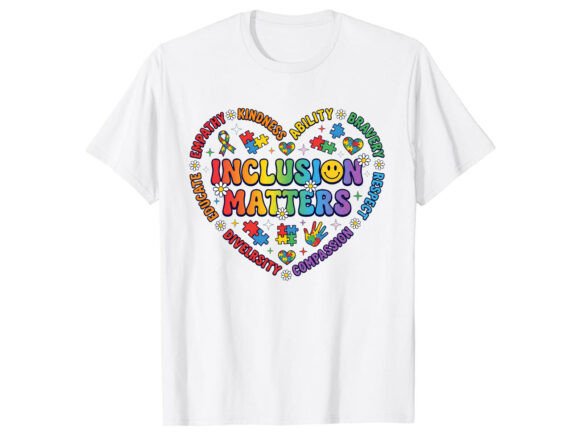 Inclusion Heart Design Autism T-Shirt Review