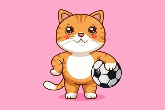 Reviewing the Cute Orange Cat Soccer Ball Embroidery Design
