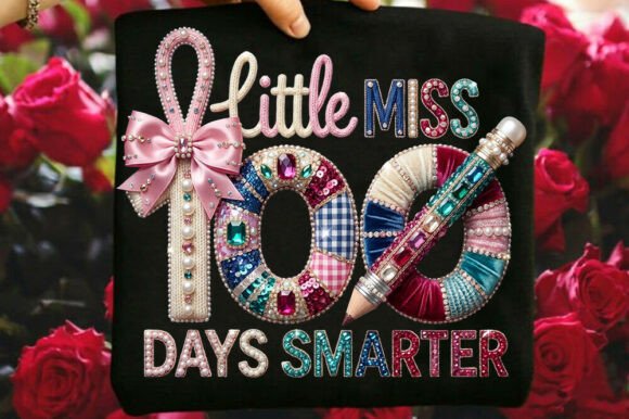 Rhinestone Little Miss 100 Days Smarter Embroidery Review