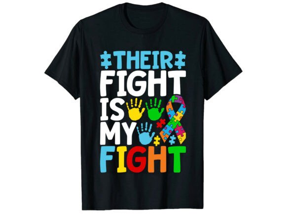 Their Fight Is My Fight Autism T-Shirt Embroidery Review